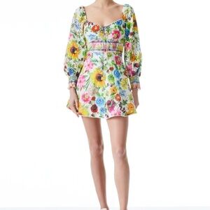 Alice + Olivia Crawford Sweetheart Mini Dress